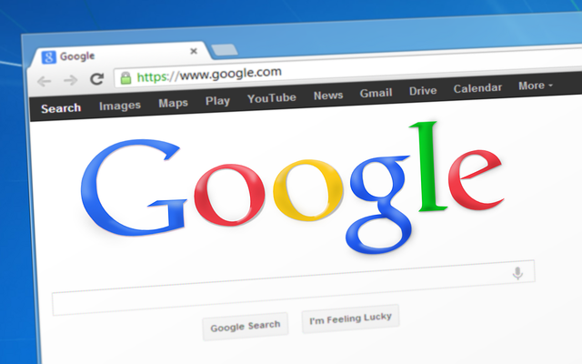 nápis google